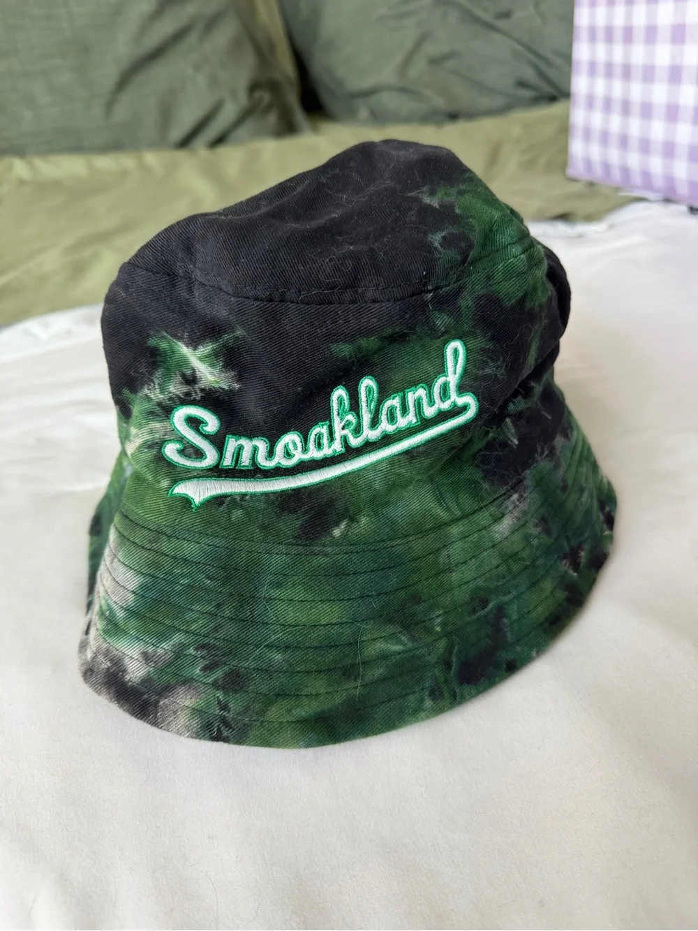 Smoakland EDM DJ Green Tiedye Bucket Hat